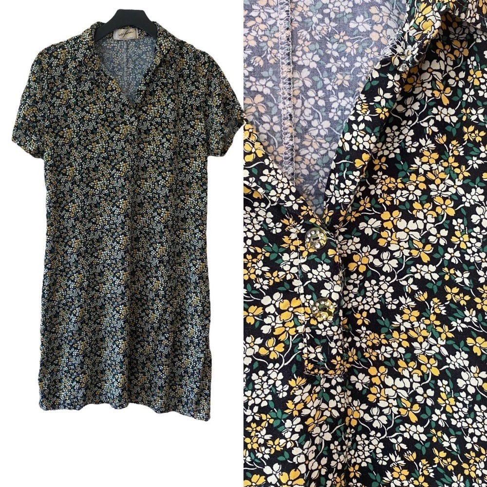 S’fare Felicia Creation 90’s Y2K Style Ditsy Floral Boho Grunge Dress